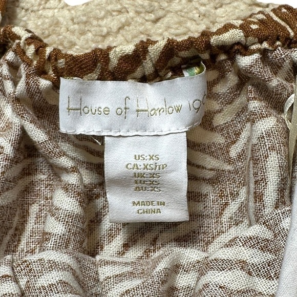 House of Harlow 1960 Brown Animal Print Mini Dress | U.S. Woman’s XSmall - Picture 7 of 9